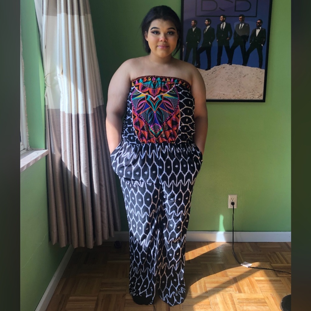 Trina Turk for INC Strapless Jumpsuit Size XXL
